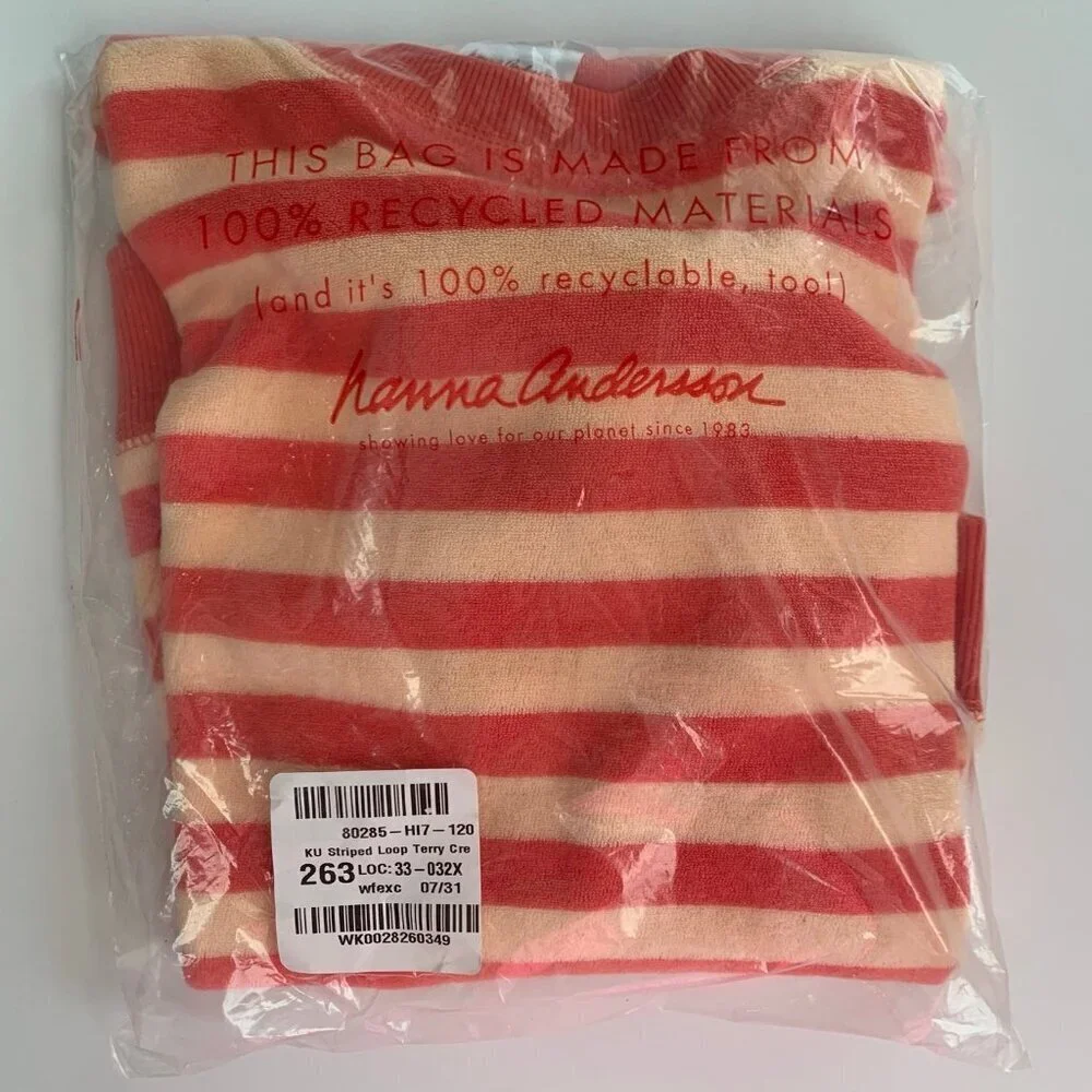 NEW Hanna Andersson kids terry sweatshirt top 6-7 years